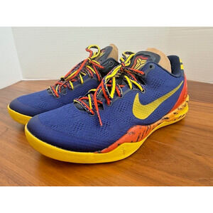 Nike Kobe 8 Barcelona Blue US SZ 10.5, good preloved condition - Retro Rare!